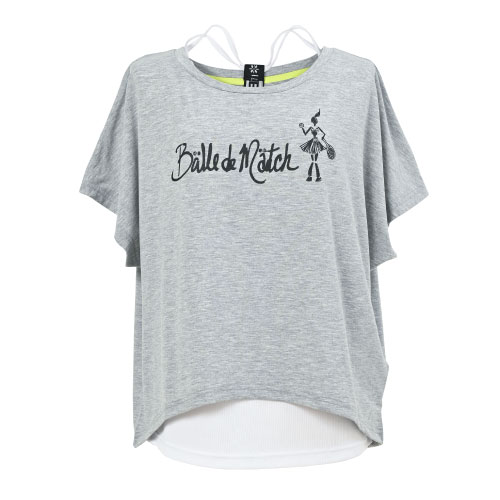 【SALE】バルデマッチ レイヤードTシャツセット （ BDM - B1205 - 208 ）[ Balle de match Tennis LS レディース ]22FW【メーカー取寄せ商品】