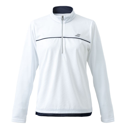 楽天ウインザーラケット楽天市場店【ネットバーゲン】バボラ PURE LONG SLEEVE SHIRT （ BWG3326 - WH00 ）[ BabolaT LS レディース ]23SS