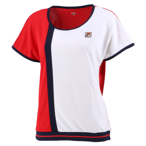 楽天ウインザーラケット楽天市場店【ネットバーゲン】フィラ ゲームシャツ （ VL2496 - 11 ）[ FILA LS レディース ]22SS※ウインザーオリジナル