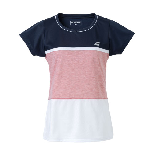 【ネットバーゲン】バボラ PURE SHORT SLEEVE SHIRT （ BWG3375-PK00 ）[ BabolaT LS レディース ]23FW