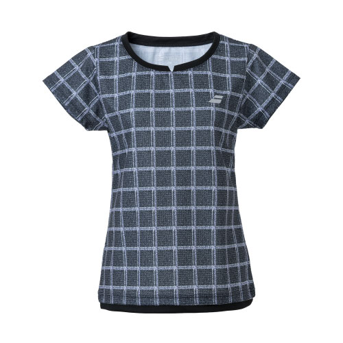 【ネットバーゲン】バボラ PURE SHORT SLEEVE SHIRT （ BWG3377-BK00 ）[ BabolaT LS レディース ]23FW(4)