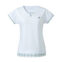 【SALE】バボラ PURE SHORT SLEEVE SHIRT （ BWG3378-WH00 ）[ BabolaT LS レディース ]23FW