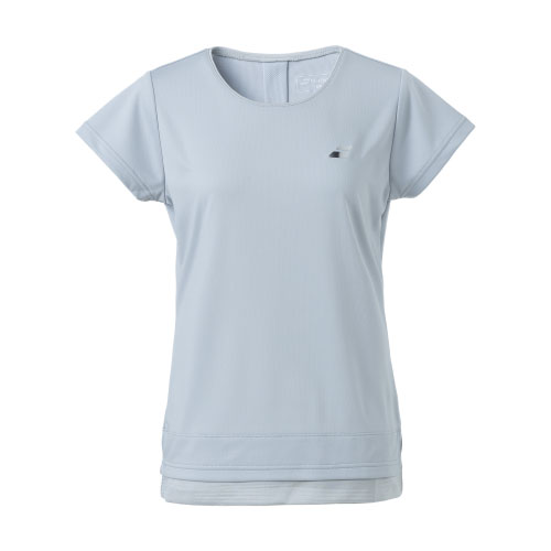 【ネットバーゲン】バボラ VS SHORT SLEEVE SHIRT BWP3571-GY00 [ BabolaT LS レディース ]23FW