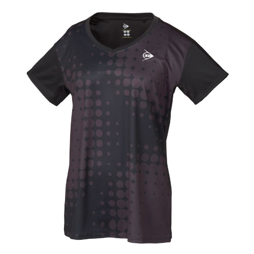 楽天ウインザーラケット楽天市場店【ネットバーゲン】ダンロップ GAME SHIRT （ DAP-1362W-BLACK ）[ DUNLOP LS レディース ]23FW