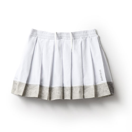 アドミラル キルトプリントヘムプリーツスコート （ ATLA445-00 ）[ Admiral SK レディース ]24FW