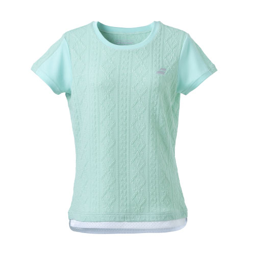 楽天ウインザーラケット楽天市場店【ネットバーゲン】バボラ PURE SHORT SLEEVE SHIRT （ BWG4376-GR00 ）[ BabolaT LS レディース ]24FW