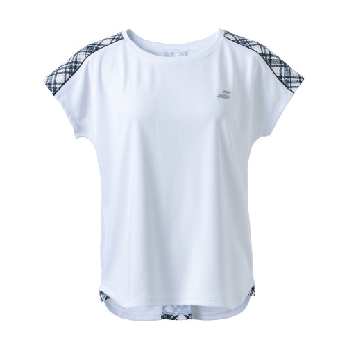 楽天ウインザーラケット楽天市場店【ネットバーゲン】バボラ PURE SHORT SLEEVE SHIRT （ BWG4377-WH00 ）[ BabolaT LS レディース ]24FW