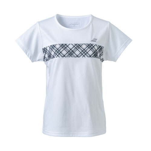 楽天ウインザーラケット楽天市場店【ネットバーゲン】バボラ PURE SHORT SLEEVE SHIRT （ BWP4578-WH00 ）[ BabolaT LS レディース ]24FW