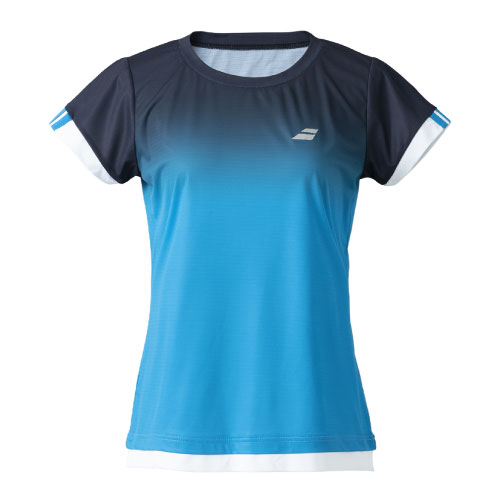 【ネットバーゲン】バボラ CLUB SHORT SLEEVE SHIRT （ BWG2332C-BL00 ）[ BabolaT LS レディース ]24SS
