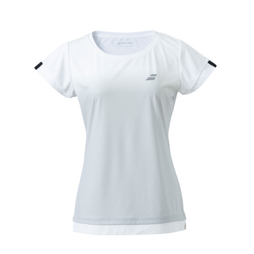 【ネットバーゲン】バボラ CLUB SHORT SLEEVE SHIRT （ BWG2332C-GY00 ）[ BabolaT LS レディース ]24SS