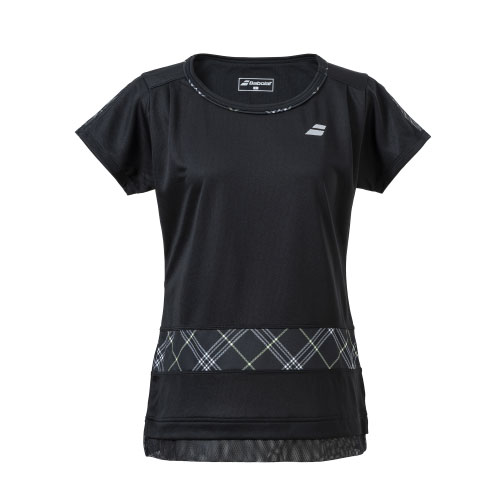 楽天ウインザーラケット楽天市場店【ネットバーゲン】バボラ PURE SHORT SLEEVE SHIRT （ BWG4328-BK00 ）[ BabolaT LS レディース ]24SS