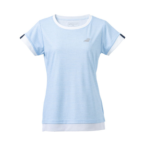 【ネットバーゲン】バボラ CLUB SHORT SLEEVE SHIRT （ BWG4330C-BL00 ）[ BabolaT LS レディース ]24SS