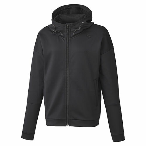 メーカーダンロップ 品番DAN-3420W-BLACK カラーBLACK(ブラック) サイズS/M/L/O/XO/2XO 対象性別レディース 　素材ポリエステル87%,ポリウレタン13%フード・ポケット裏地＝ポリエステル100% 　機能吸水UV 　発売日2024年3月 日常でも着回しがきくシンプルなフード付きスウェットシャツ。 TEAM対応モデル