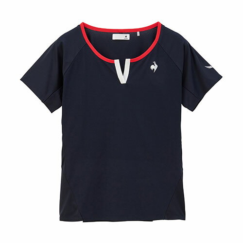 ルコックスポルティフ エールフォルム ゲームシャツ （ QTWXJA01-NV ）[ lecoq sportif LS レディース ]24SS 1