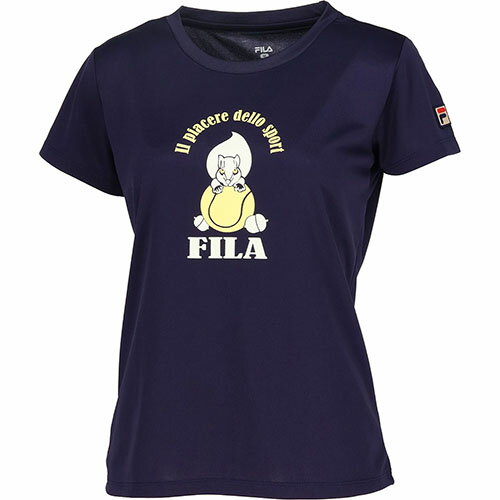 【SALE】フィラ 大会販売グラフィックTシャツ リス柄 （ VL2794-20 ）[ FILA LS レディース ]24SSのサムネイル