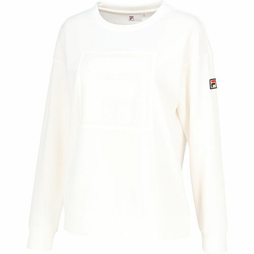 メーカーフィラ 品番VL2813-01 カラー01(ホワイト) サイズS/M/L/XL 対象性別レディース 　素材ポリエステル89%キュプラ11% 　機能吸水速乾接触冷感 　発売日2024年2月 着用時のベタツキ感はなく、吸水速乾、接触冷感を併せ持つ高機能な素材を使用したトレーナー。Fボックスがポイントです。