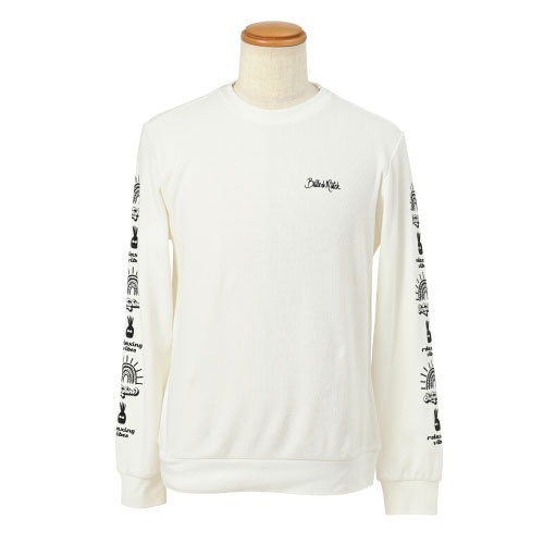 【SALE】バルデマッチ ワッフルトレーナー （ BDM-D1111-010 ）[ Balle de match Tennis MSWS メンズ ]..