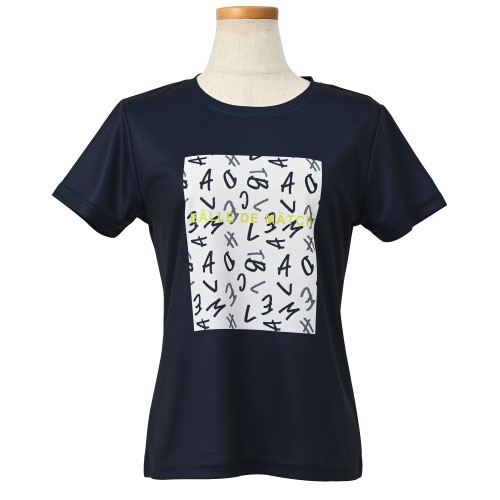 バルデマッチ プリントTシャツ （ BDM-D1204-215 ）[ Balle de match Tennis LS レディース ]24SS【メーカー取寄せ商品】