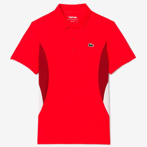 ラコステ 『ノバク・ジョコビッチ』サイド切り替えウルトラドライポロシャツ （ DH7330-99-F8M ）[ LACOSTE MS メンズ ]24SS