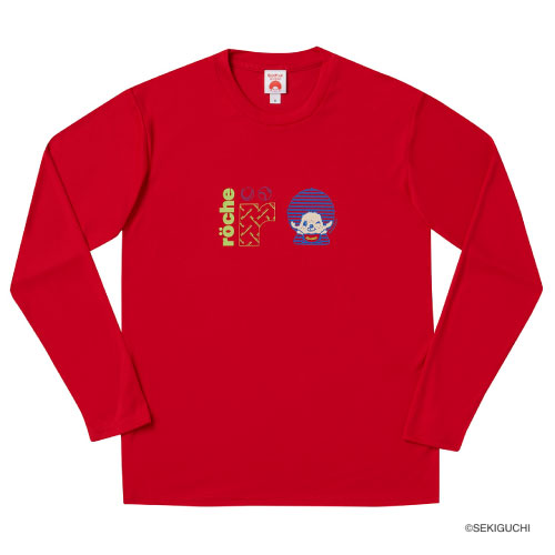 ローチェ モンチッチrocheコラボロングTシャツ （ M0072-RED ）[ roche MS ユニセックス ]24SS