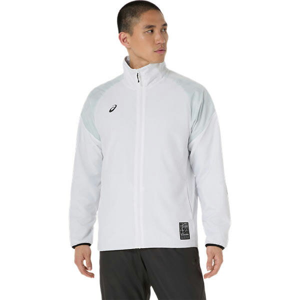 アシックス 裏トリコットグラフィックウインドブレーカージャケット （ 2031F175-100 ）[ asics MWJ メ..