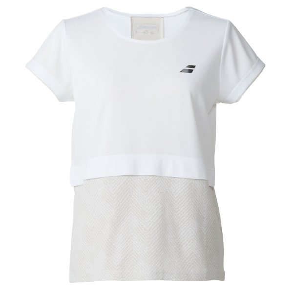 【SALE】バボラ VS SHORT SLEEVE SHIRT （ BWG5370-WH00 ）[ BabolaT LS レディース ]25FW