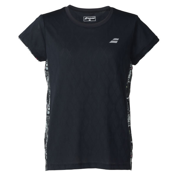 【SALE】バボラ PURE SHORT SLEEVE SHIRT （ BWG5373-BK00 ）[ BabolaT LS レディース ]25FW