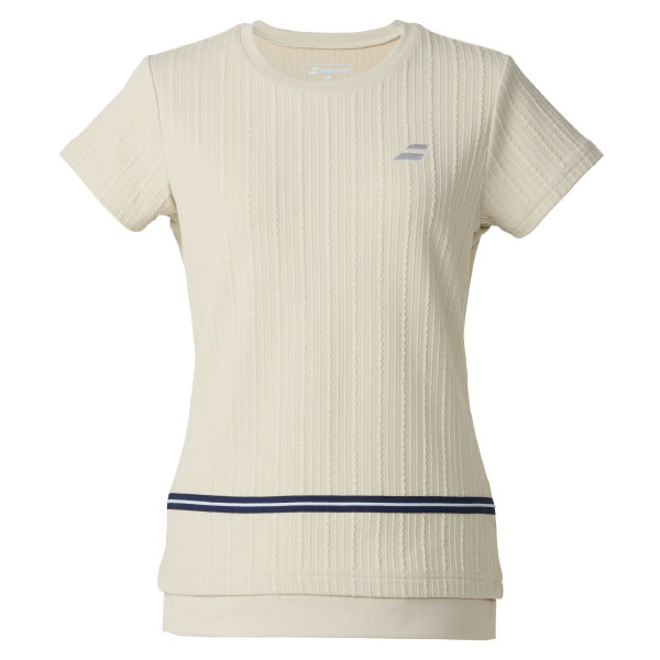 【SALE】バボラ PURE SHORT SLEEVE SHIRT （ BWG5375-BG00 ）[ BabolaT LS レディース ]25FW