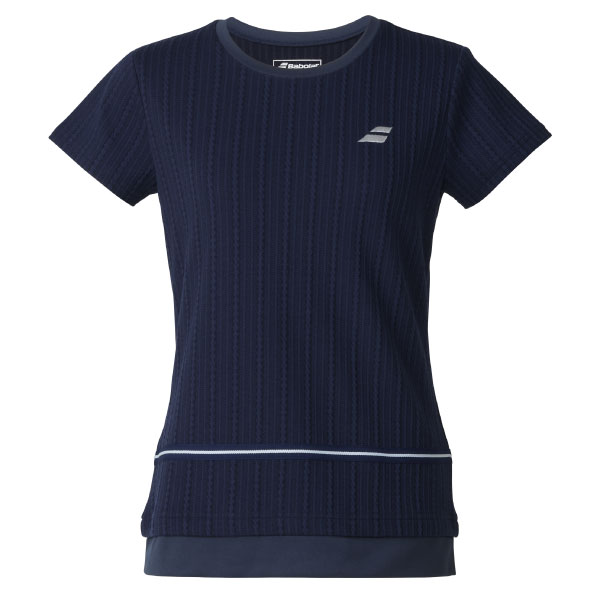 バボラ PURE SHORT SLEEVE SHIRT （ BWG5375-NV00 ）[ BabolaT LS レディース ]25FW