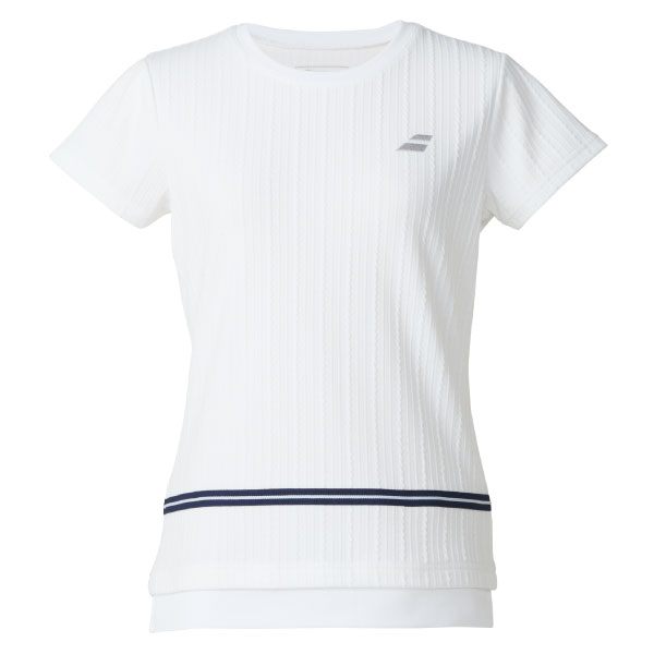 バボラ PURE SHORT SLEEVE SHIRT （ BWG5375-WH00 ）[ BabolaT LS レディース ]25FW