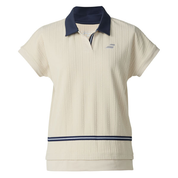 【SALE】バボラ PURE SHORT SLEEVE SHIRT （ BWG5376-BG00 ）[ BabolaT LS レディース ]25FW