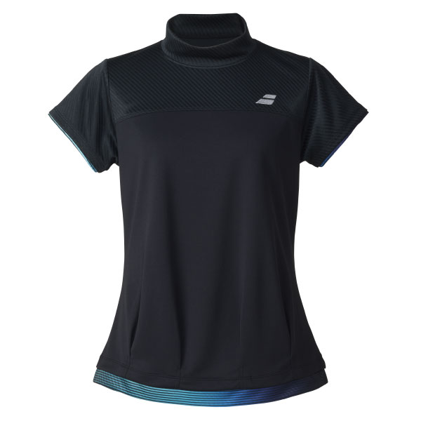 【SALE】バボラ PURE SHORT SLEEVE SHIRT （ BWG5378-BK00 ）[ BabolaT LS レディース ]25FW