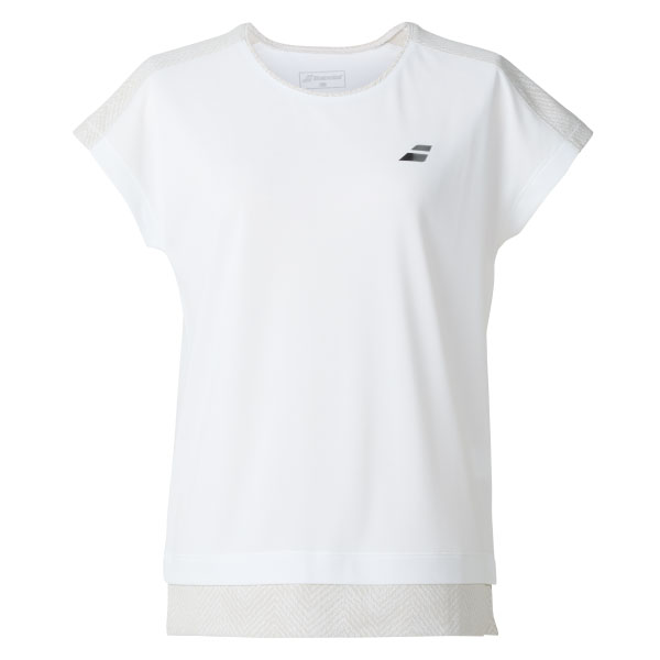 【SALE】バボラ VS SHORT SLEEVE SHIRT （ BWP5571-WH00 ）[ BabolaT LS レディース ]25FW