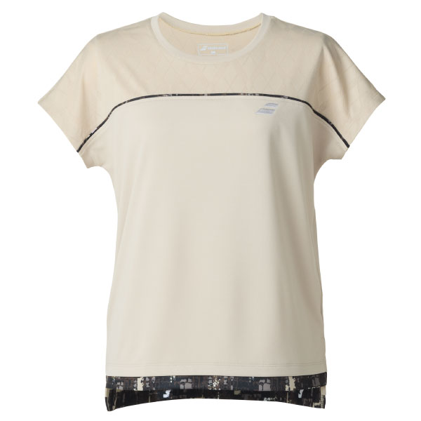 【SALE】バボラ PURE SHORT SLEEVE SHIRT （ BWP5574-BG00 ）[ BabolaT LS レディース ]25FW