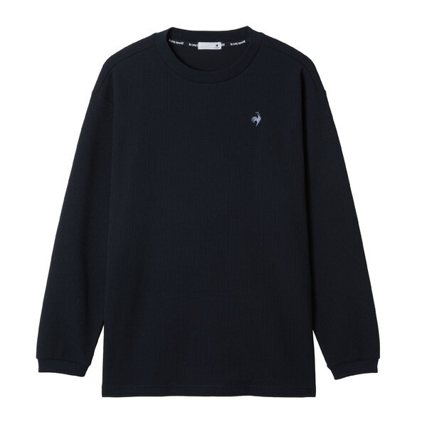 ルコックスポルティフ ヘランカワッフル長袖Tシャツ （ LT5FLT00M-NV00 ）[ lecoq sportif MS メンズ ]..