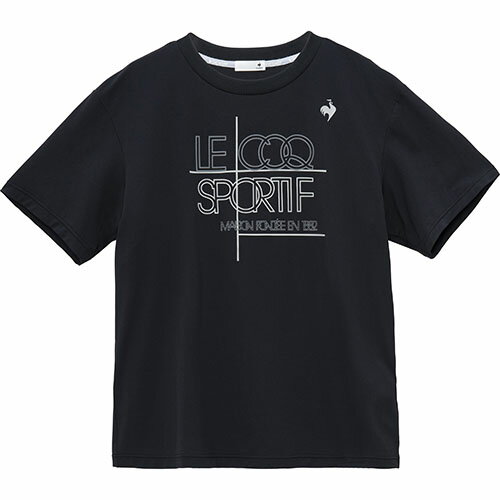 ルコックスポルティフ 接触冷感ストレッチTシャツ （ LT5SHT03M-BK00 ）[ lecoq sportif MS メンズ ]25SS