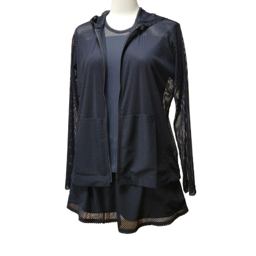 【SALE】ルフ ピケチュールパーカー （ 330CA-BK ）[ Loeuf LWJ レディース ]24FW...