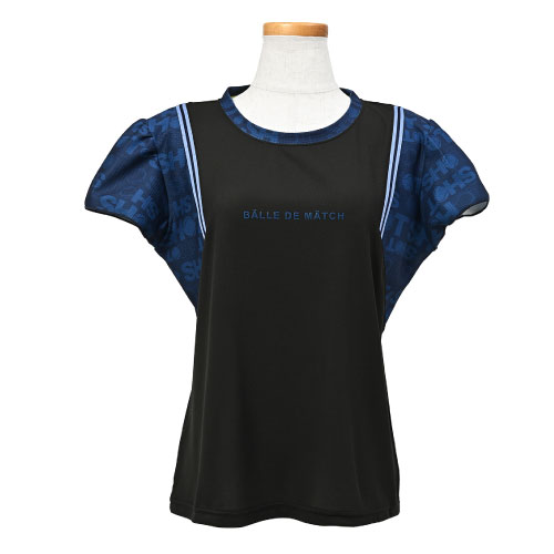 バルデマッチ グラフィックゲームシャツ （ BDM-E1201-040 ）[ Balle de match Tennis LS レディース ]25SS【メーカー取寄せ商品】