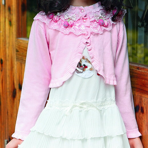 訳あり 送料無料 カーディガン 子供 子供服 長袖 半袖 ニット刺繍 ボレロ ピンク 白 グレー キッズボレロ・子供ボレロ・子ども・ 結婚式 七五三 発表会 披...