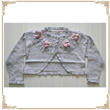 訳あり 送料無料 カーディガン 子供 子供服 長袖 半袖 ニット刺繍 ボレロ ピンク 白 グレー キッズボレロ・子供ボレロ・子ども・ 結婚式 七五三 発表会 披露宴 パーティ 誕生会 七五三 100/110/120/130/140cm 返品交換不可 02P03Dec16