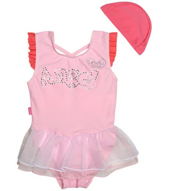 訳あり 送料無料 子供 水着 ベビー キッズ ジュニア 女の子 ガールズ キャップ付き 海水浴 プール 90 100 110 120 130 返品交換不可 0...