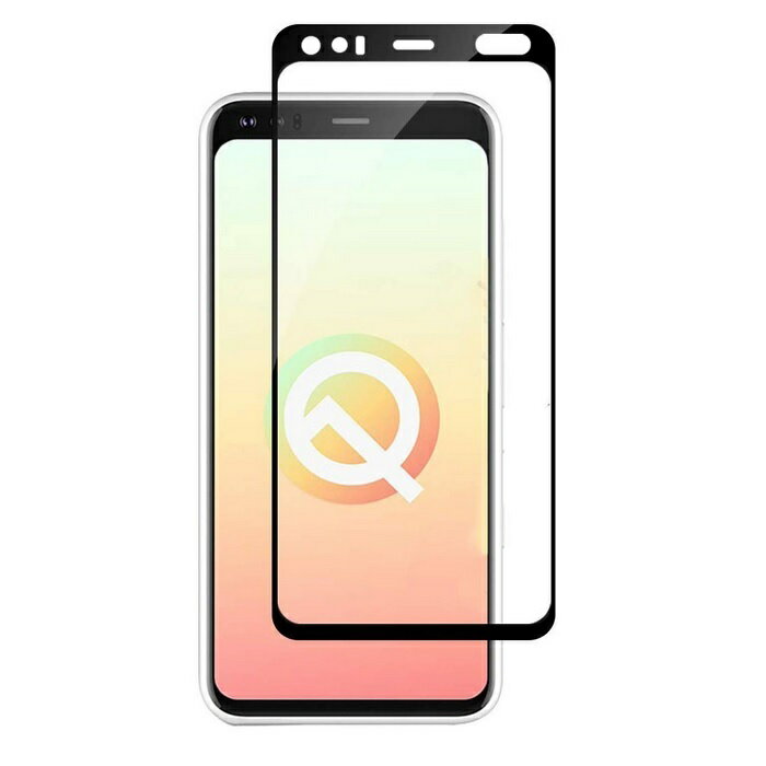 Pixel4 XL 全面保護フィルム google Pixel 4 XL ガラスフィルム グーグル ピクセル フォー エックスエル 強化ガラス 9H 全画面保護 メール便 送料無料