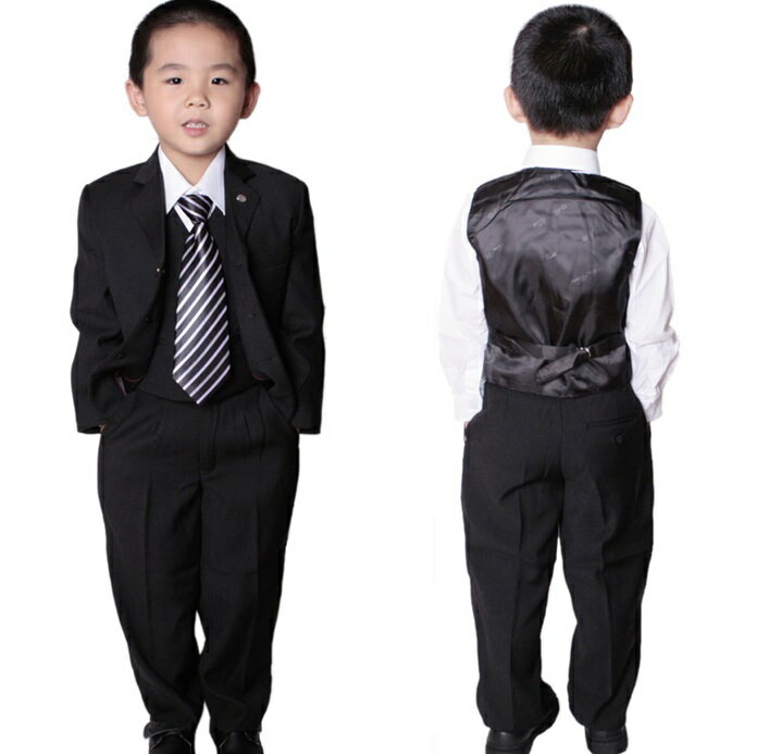 訳あり 子供 スーツ キッズ こども 子ども フォーマル 結婚式 発表会 福袋 ジャケット/ベスト/ズボン/ワイシャツ/ネクタイの5点セット 男の子 子供用スー...