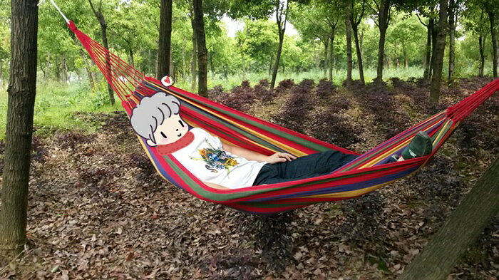 ハンモック キャンプ用寝具 アウトドア レジャー ロープの結び方 野外 外出 屋外 アウトドア レジャー 2-3人用 キャンプ 野外 癒し 睡眠 送料無料通販格安セール情報 楽天 通販