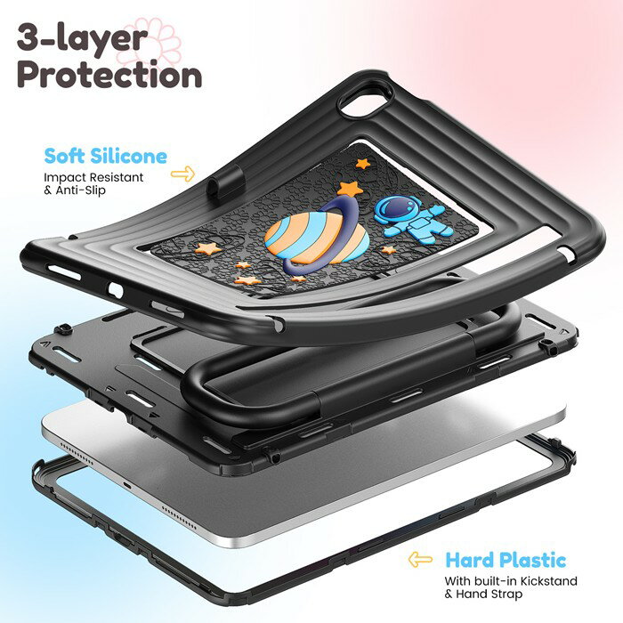 乐天商城 - iPad(A16) 2025 11インチ ケース 耐衝撃 iPad(第10世代) 2022 10.9インチ カバー 子供用 衝撃吸収 iPad 10.9 2022 ハンドル付き iPad 第10世代 スタンドケース スタンド 互換 タブレットケース メール便