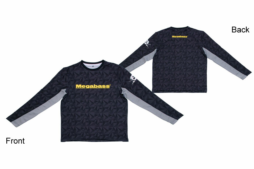 メガバス (Megabass)GAME LONG SLEEVE (ゲームロングスリーブ)XLサイズ ブラック