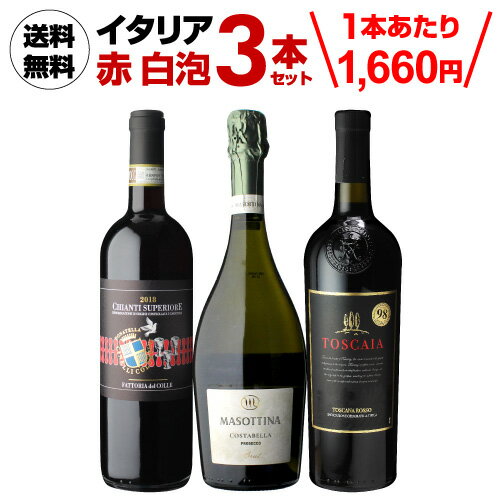 1本あたり1,660円(税込) 送料無料イタリア赤白ミックス3本セットワインセット 浜運 母の日 父の日 ギフト