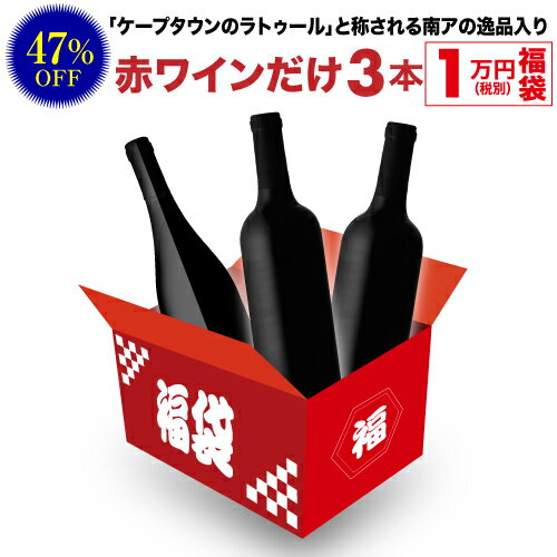 送料無料 20,900円(税込)相当が入って11,000円(税込)！ 赤ワインだけ3本 1万円(税別)福袋 2023年 赤ワイン 辛口 ワイン福袋 ワインセット 浜運