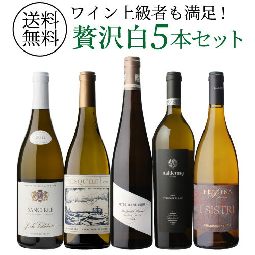 【リニューアル記念!2セット以上で1,500円OFFクーポン利用可に 3,250円/本 送料無料】自信を持っておすすめするワイン上級者も満足!白ワイン5本セット...