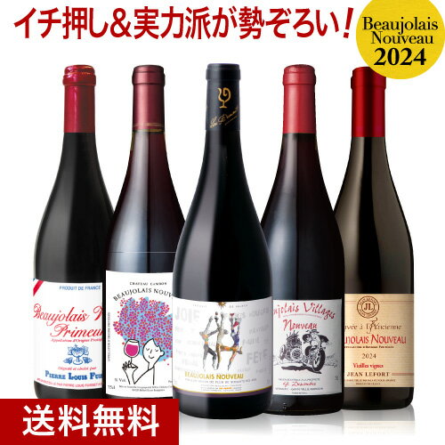 ★ 送料無料 イチ押し＆実力派が勢ぞろい！ベスト オブ ヌーヴォー5本セット[2023]（赤ワイン×5本）（追加7本まで同梱可） [N]のサムネイル